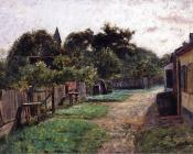 Village Scene - 西奥多·克莱门特·斯蒂尔